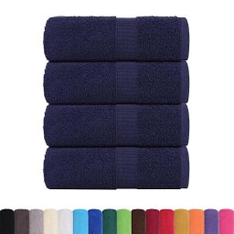 vidaXL Washandjes FROGN 4 st 30x30 cm 360 g/m² marineblauw