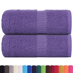 vidaXL Washandjes FROGN 2 st 30x30 cm 360 g/m² paars