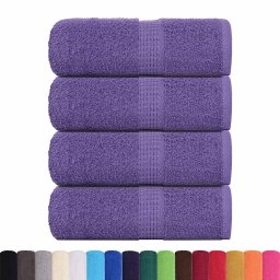 vidaXL Washandjes FROGN 4 st 30x30 cm 360 g/m² paars