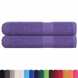 vidaXL Saunahanddoeken FROGN 2 st 80x200 cm 360 g/m² paars