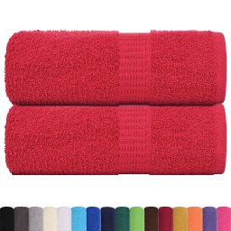 vidaXL Washandjes FROGN 2 st 30x30 cm 360 g/m² rood