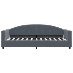 vidaXL Slaapbank 90x200 cm fluweel donkergrijs