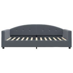 vidaXL Slaapbank 100x200 cm fluweel donkergrijs