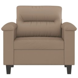 vidaXL Fauteuil 60 cm kunstleer cappuccinokleurig