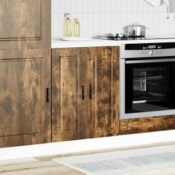 vidaXL Onderkast "Porto" bewerkt hout gerookt eikenkleurig