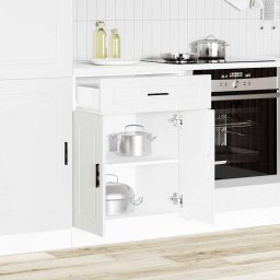 vidaXL Onderkast "Porto" bewerkt hout wit