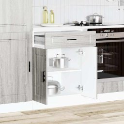 vidaXL Onderkast "Porto" bewerkt hout grijs sonoma eiken