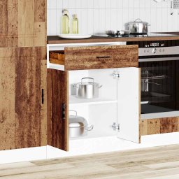 vidaXL Onderkast "Porto" bewerkt hout oud houtkleurig