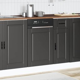 vidaXL Vaatwaspaneel Porto 45x1,5x57 cm bewerkt hout zwart