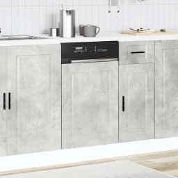 vidaXL Vaatwaspaneel Porto 45x1,5x57 cm bewerkt hout betongrijs
