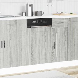 vidaXL Vaatwaspaneel Porto 45x1,5x57cm bewerkt hout grijs sonoma eiken