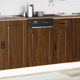 vidaXL Vaatwaspaneel Porto 45x1,5x57 cm bewerkt hout bruin eikenkleur