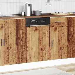 vidaXL Vaatwaspaneel Porto 45x1,5x57 cm bewerkt hout oud houtkleurig