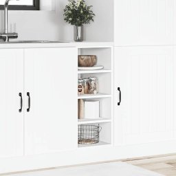 vidaXL Onderkast Riga 30x44,5x81,5 cm bewerkt hout wit