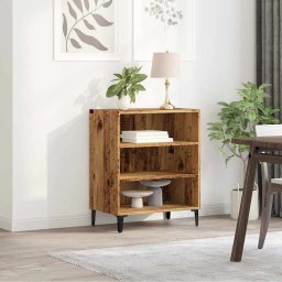 vidaXL Dressoir 57x35x70 cm bewerkt hout oud houtkleurig