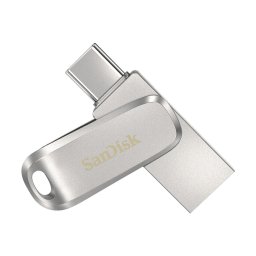 SanDisk Dual Drive Ultra 3.1 Luxe 256GB (USB-C) USB-sticks Grijs