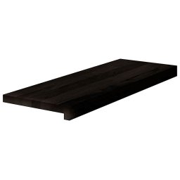 vidaXL Traptreden 12 st 70x25x2 cm massief eikenhout bruin-zwart
