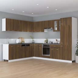 vidaXL Bovenkast Lyon 50x31x60 cm bewerkt hout bruin eikenkleur
