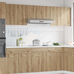 vidaXL Bovenkast Lyon 50x31x60 cm bewerkt hout artisanaal eikenkleur