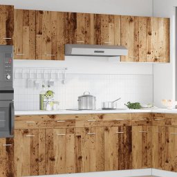 vidaXL Hangkasten 2 st Lyon 50x31x60 cm bewerkt hout oud houtkleurig