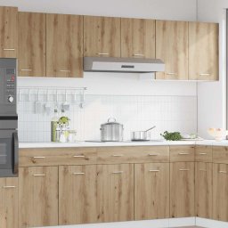 vidaXL Hangkasten 2 st Lyon 50x31x60 cm bewerkt hout artisanaal eikenkleur