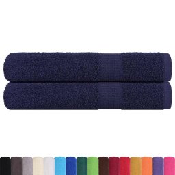 vidaXL Saunahanddoeken FROGN 2 st 80x200 cm 360 g/m² marineblauw
