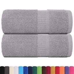 vidaXL Washandjes FROGN 2 st 30x30 cm 360 g/m² grijs