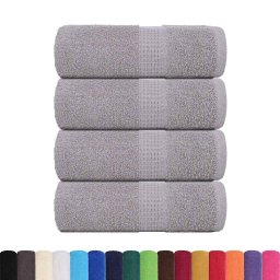 vidaXL Washandjes FROGN 4 st 30x30 cm 360 g/m² grijs