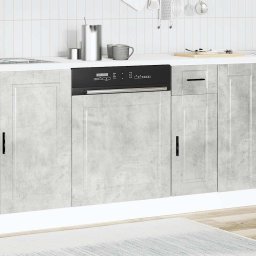 vidaXL Vaatwaspaneel Porto 60x1,5x57 cm bewerkt hout betongrijs