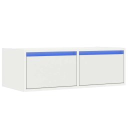 vidaXL Tv-meubel met LED-verlichting 75x35,5x25 cm wit