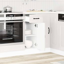 vidaXL Onderkast Kalmar bewerkt hout hoogglans wit