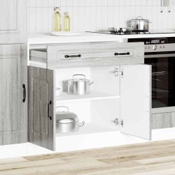 vidaXL Onderkast Kalmar bewerkt hout grijs sonoma eiken