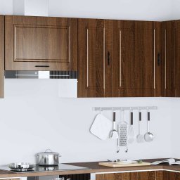 vidaXL Keukenbovenkast Porto bewerkt hout bruin eikenkleur