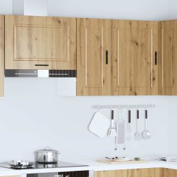 vidaXL Keukenbovenkast Porto bewerkt hout artisanaal eikenkleur