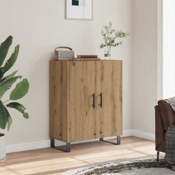 vidaXL Dressoir 69,5x34x90 cm bewerkt hout artisanaal eikenkleur