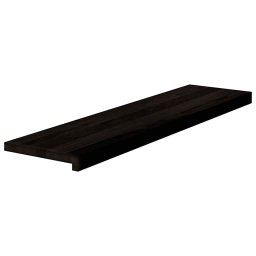 vidaXL Traptreden 16 st 100x25x2 cm massief eikenhout bruin-zwart