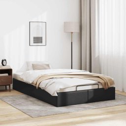 vidaXL Bedframe zonder matras 120x190 cm kunstleer zwart