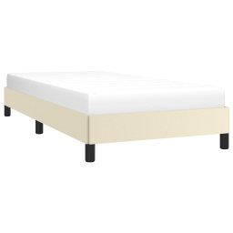 vidaXL Bedframe kunstleer crèmekleurig 80x200 cm