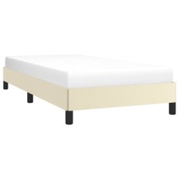 vidaXL Bedframe kunstleer crèmekleurig 100x200 cm