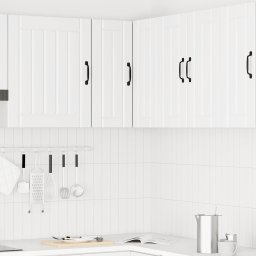 vidaXL Keukenwandhoekkast Kalmar bewerkt hout wit