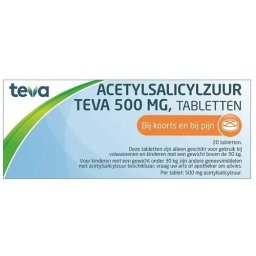 Teva Acetylsalicylzuur 500mg Tabletten