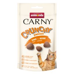 Voordeelpakket: 10x50g Animonda Carny Adult Crunchy Rund + Kip kattensnacks