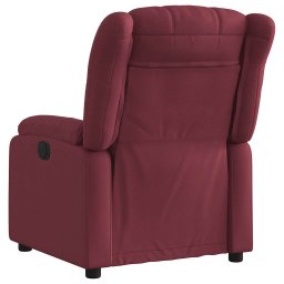 vidaXL Fauteuil verstelbaar stof wijnrood