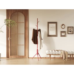 Kapstok KARISSA 8 haken rood