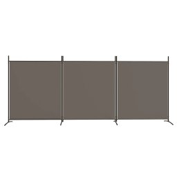 vidaXL Kamerscherm met 3 panelen 525x180 cm stof antracietkleurig