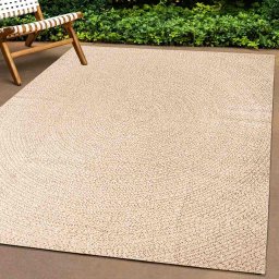 vidaXL Vloerkleed ZIZUR beige binnen en buiten 200x290 cm jute look