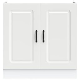 vidaXL Spoelbakonderkast Kalmar 80x46x81,5 cm bewerkt hout wit