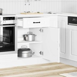 vidaXL Onderkast Kalmar bewerkt hout wit