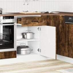 vidaXL Onderkast Kalmar bewerkt hout gerookt eikenkleurig