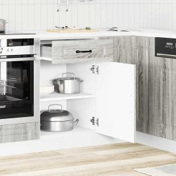 vidaXL Onderkast Kalmar bewerkt hout grijs sonoma eiken